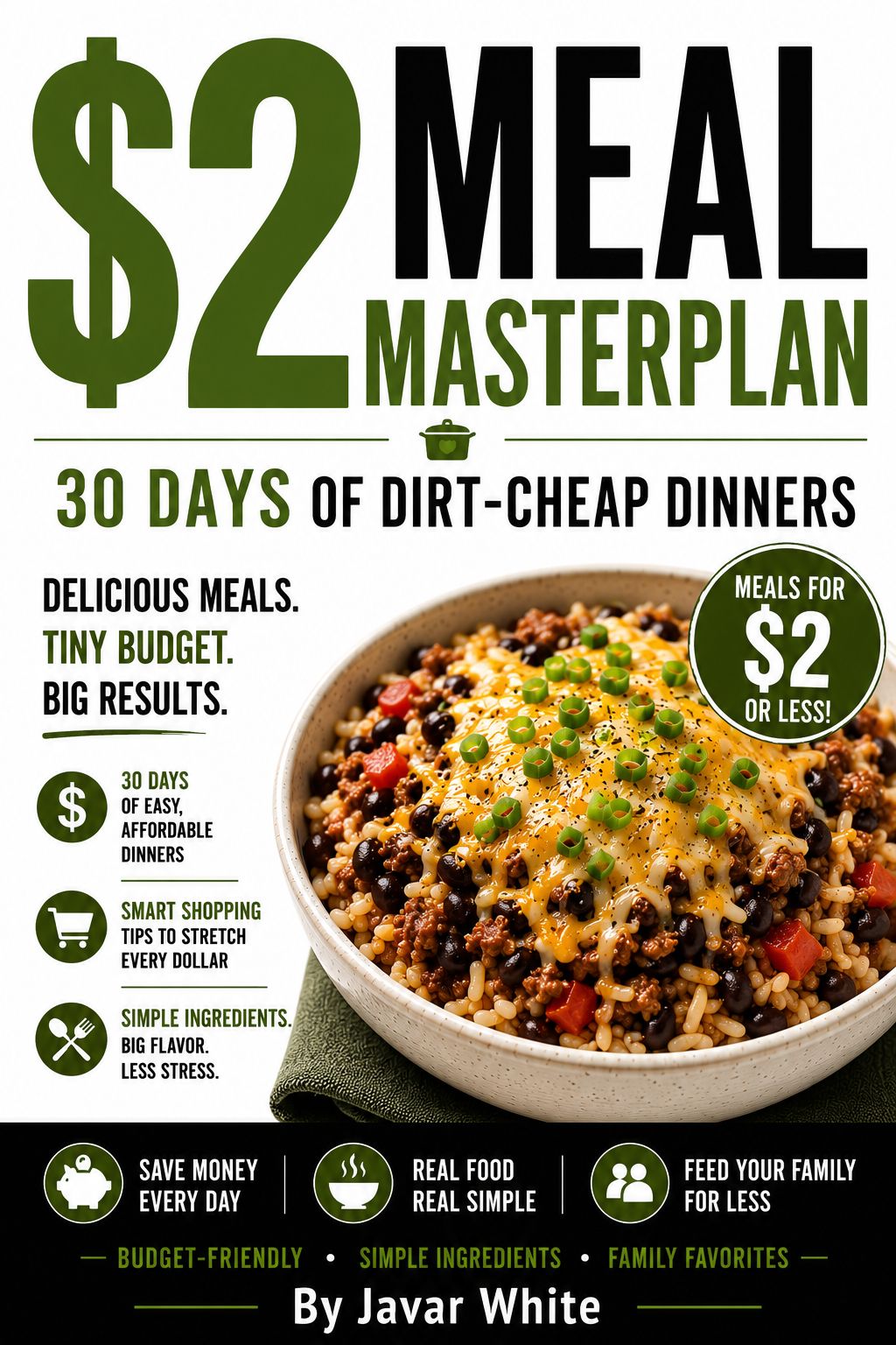 30 Days of Dirt-Cheap Dinners: Feed Yourself or Your Family for $2 or Less